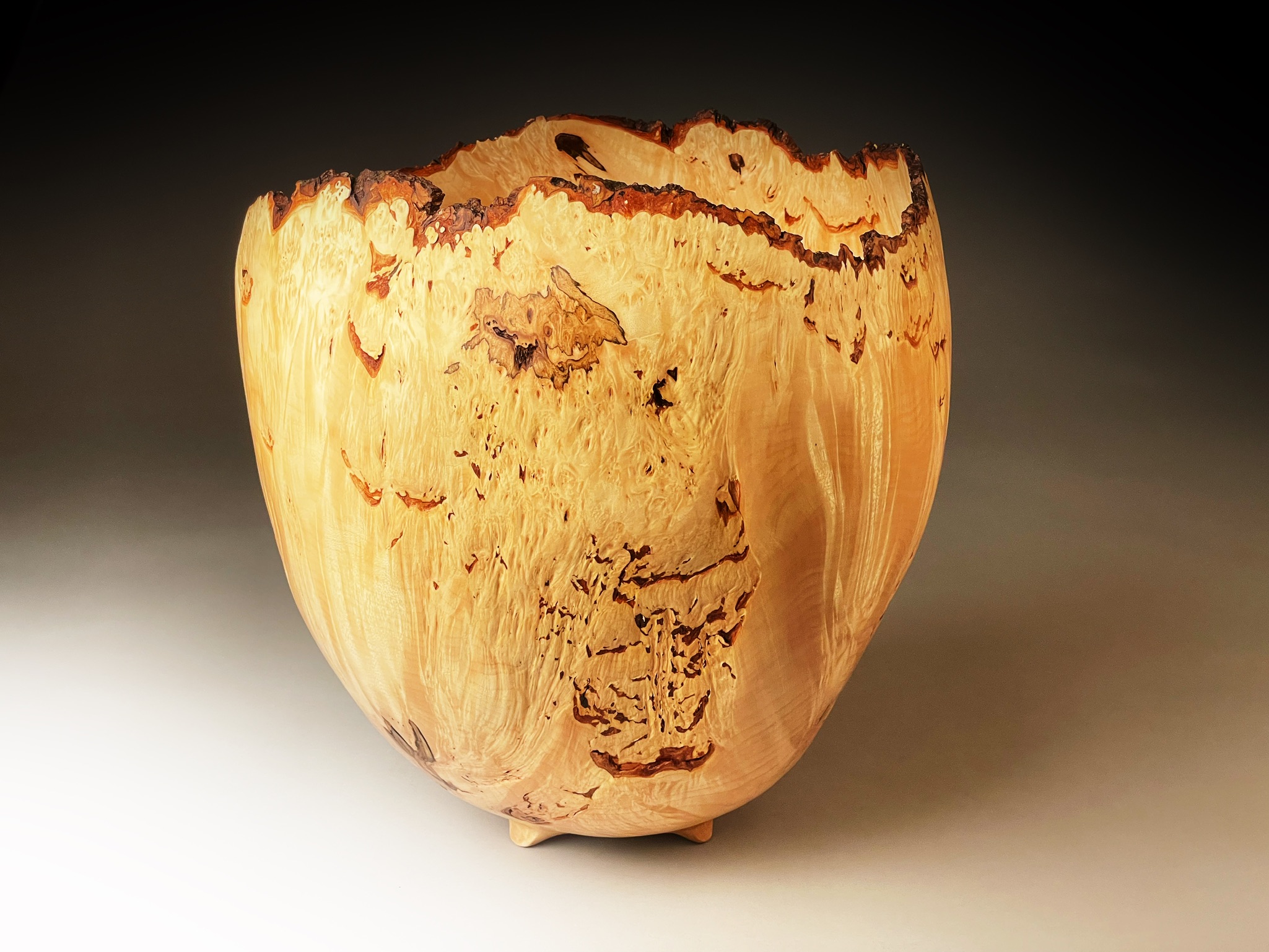 sycamore burr bowl